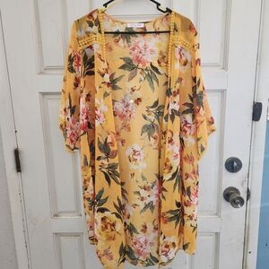 Emory Park Yellow Floral Top